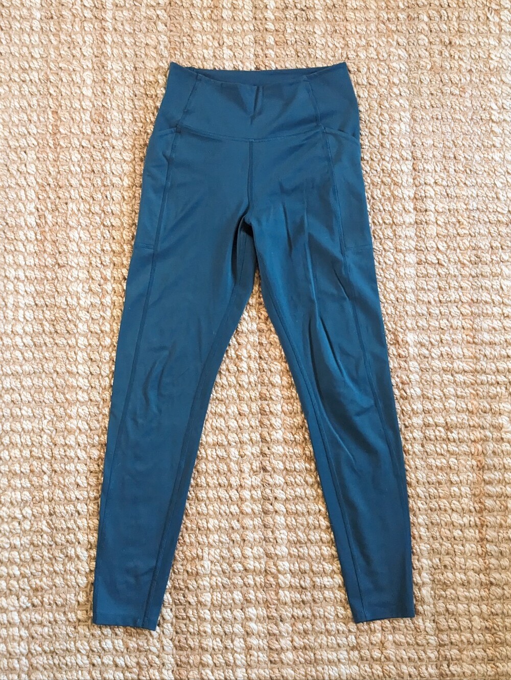 Girlfriend Collective Compressive Pocket Leggings Medium Teal High Rise